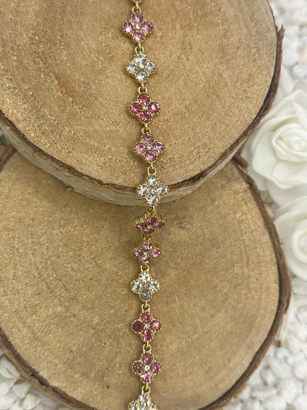 AURORE bracelet rose et claire doré