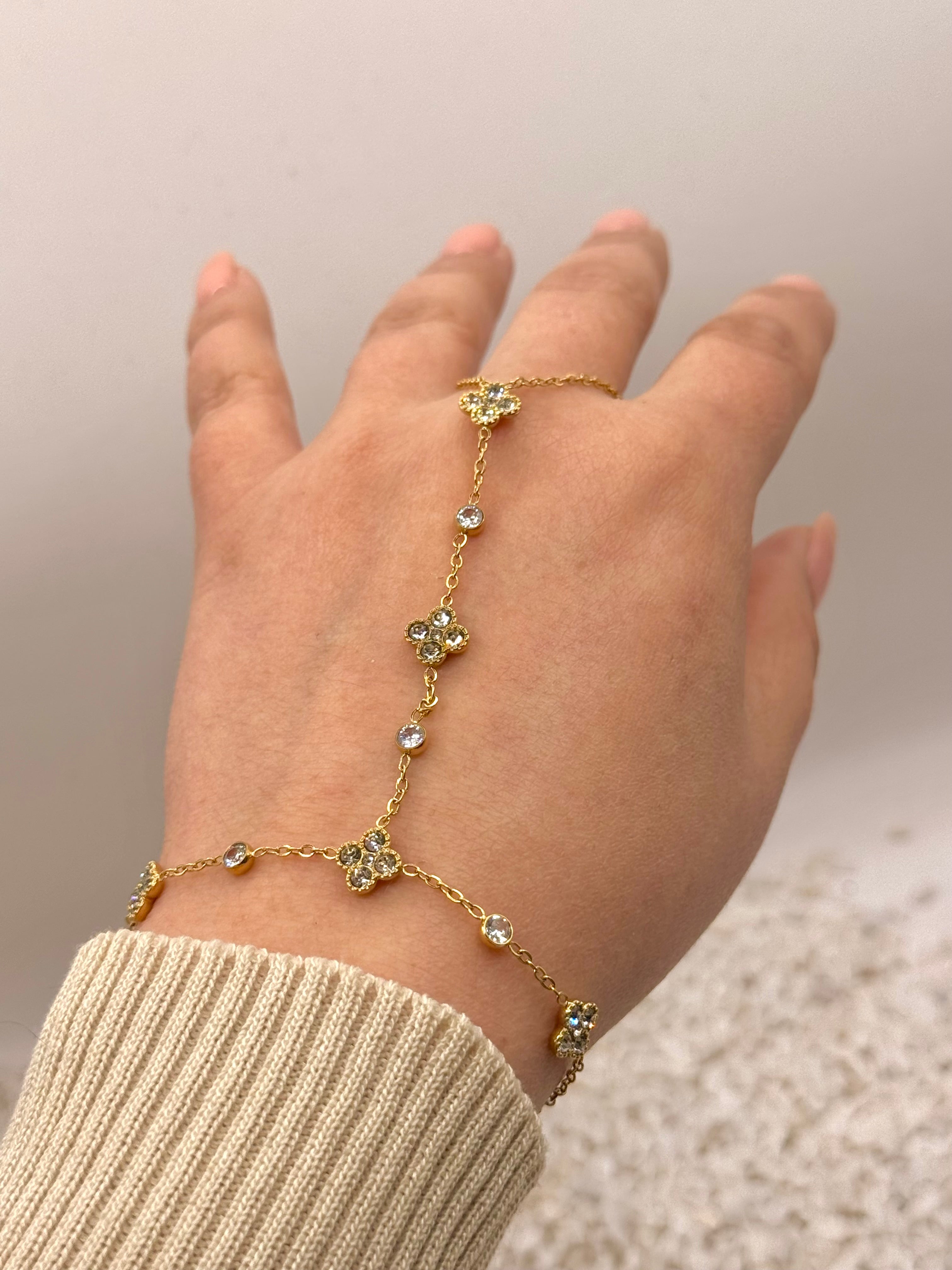 AURORE clair chaîne de main