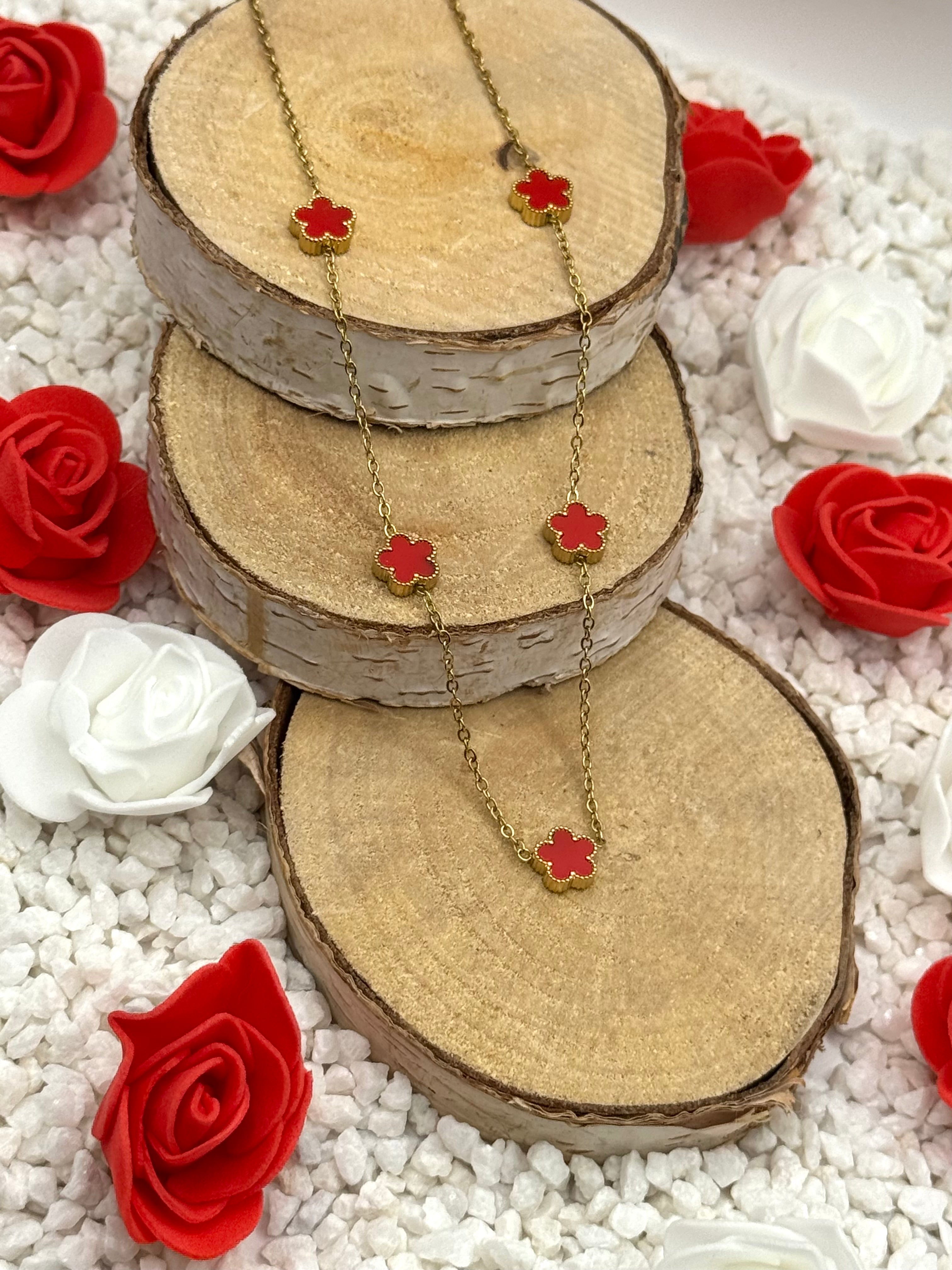 ABBY mini collier rouge