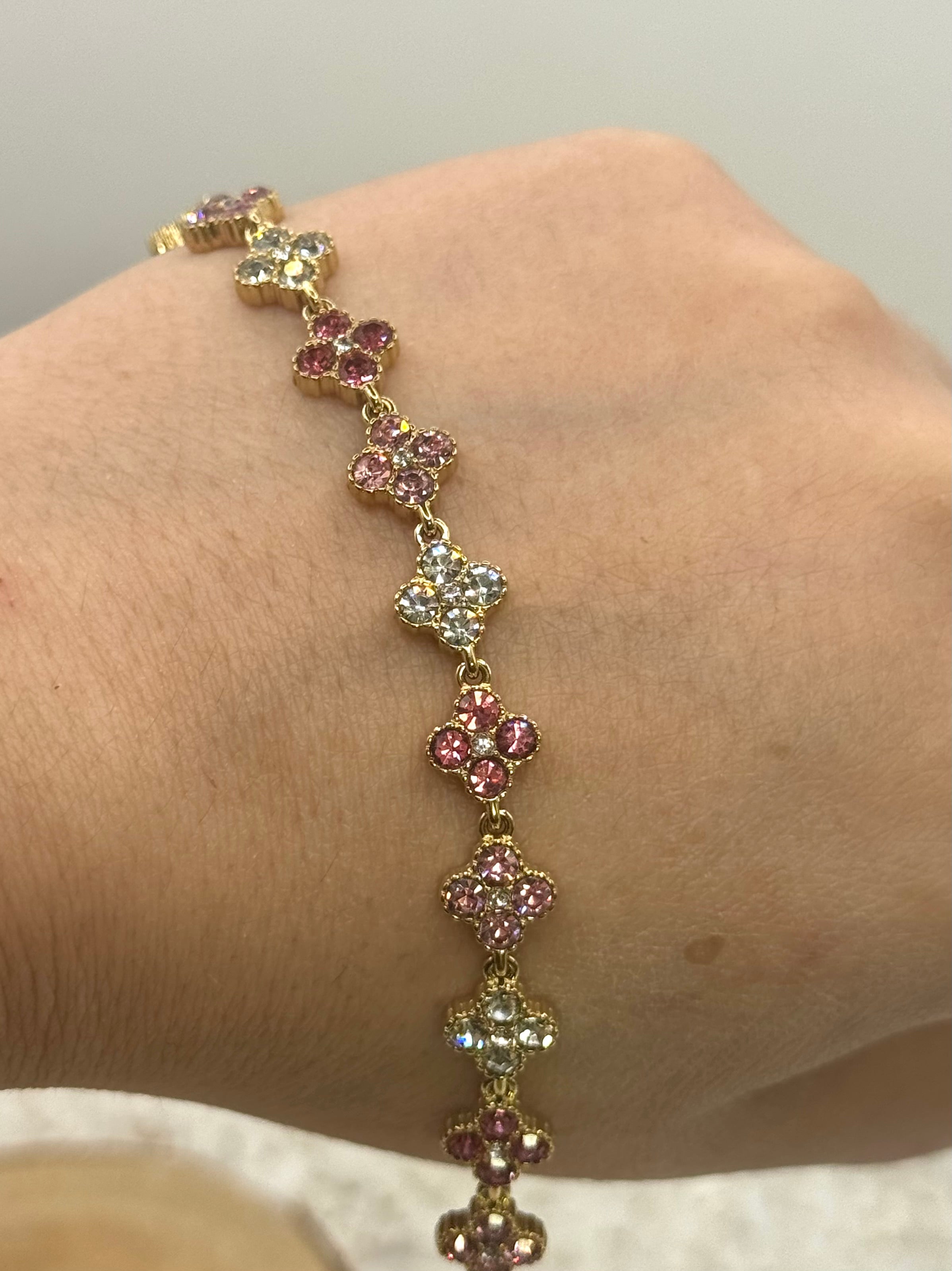 AURORE bracelet rose et claire doré