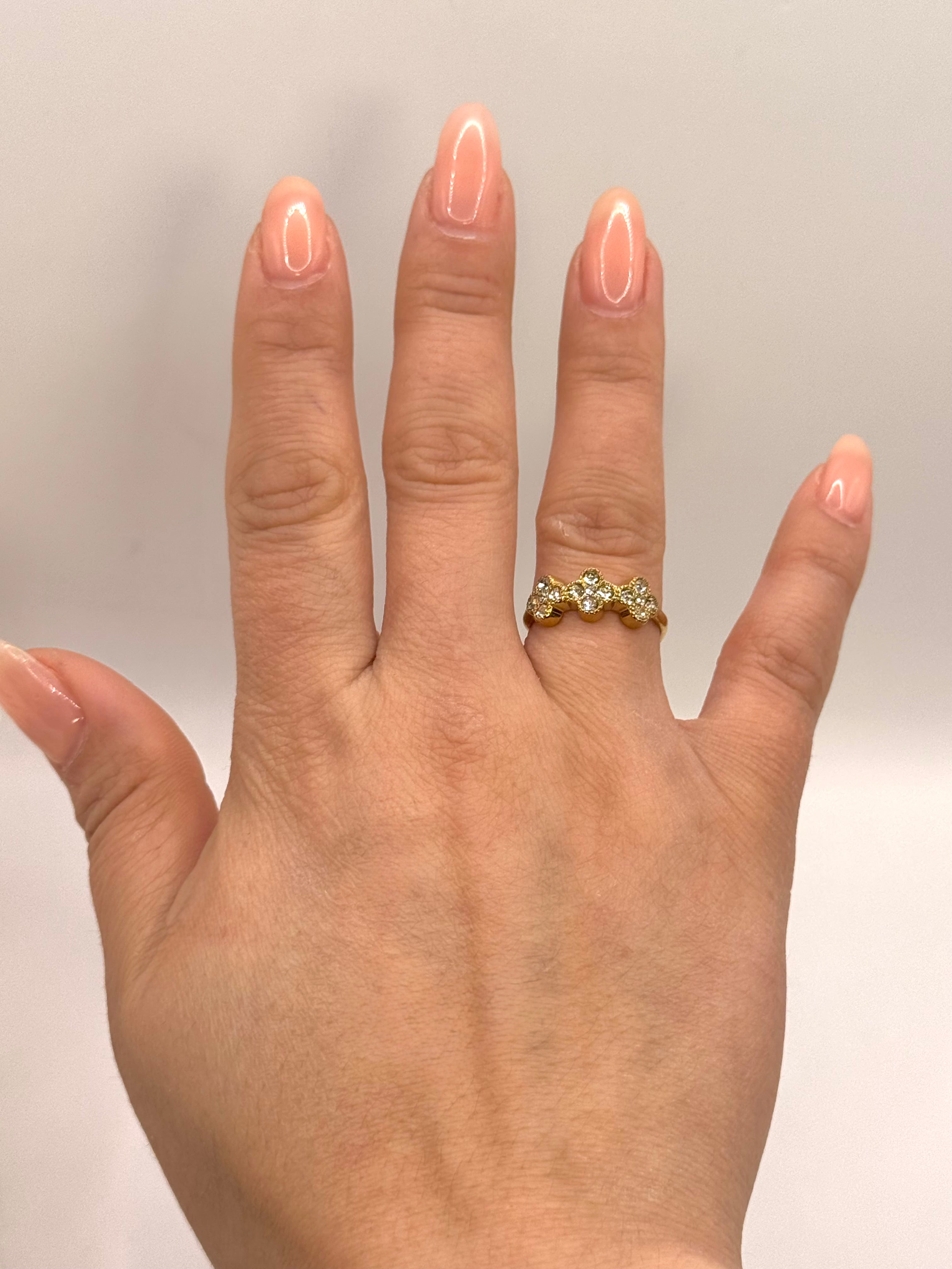 AURORE bague dorée clair