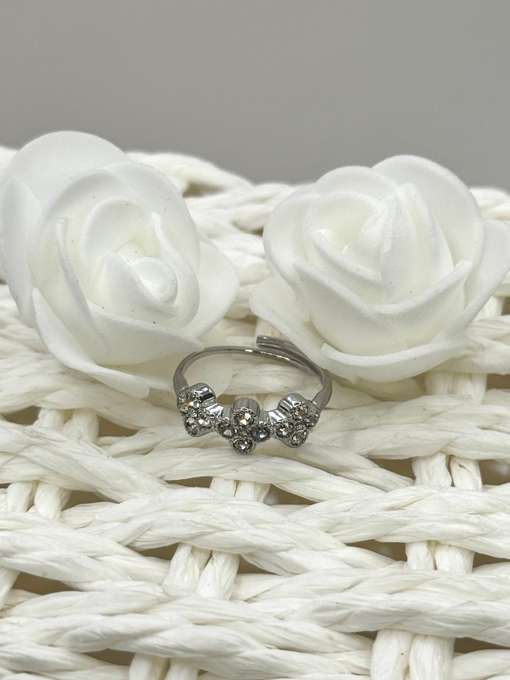 AURORE bague argentée clair