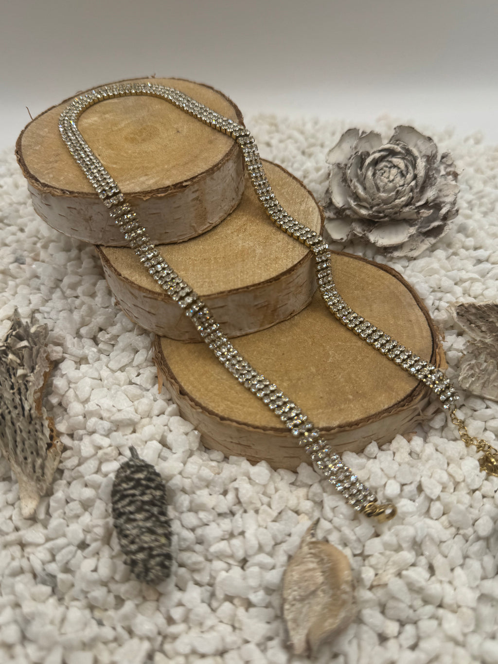 CRISTAL collier doré