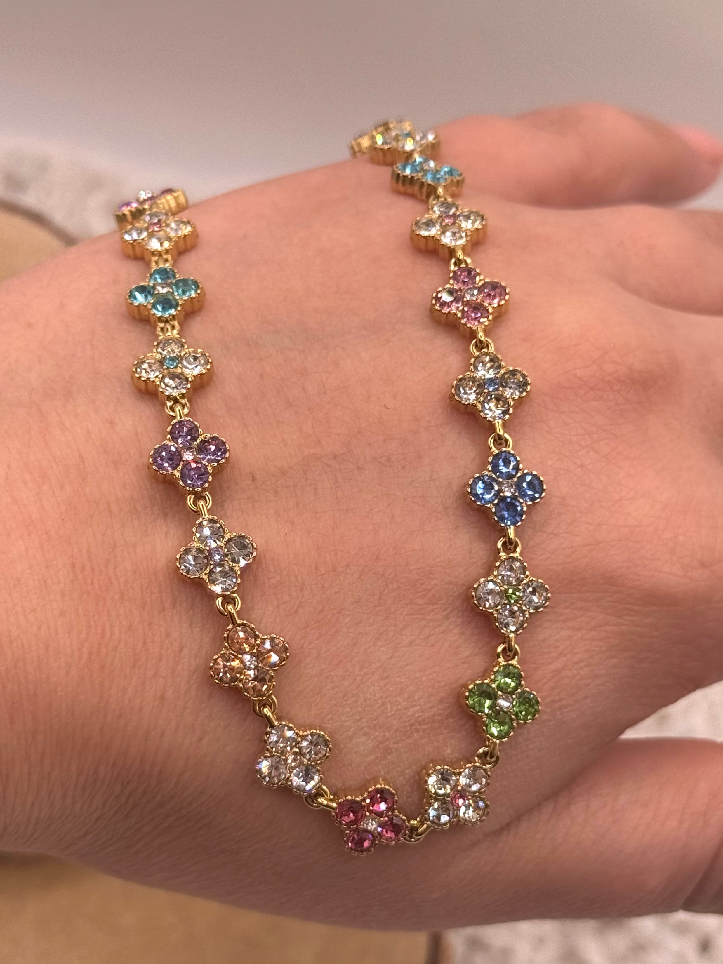 AURORE collier doré multicolore 5