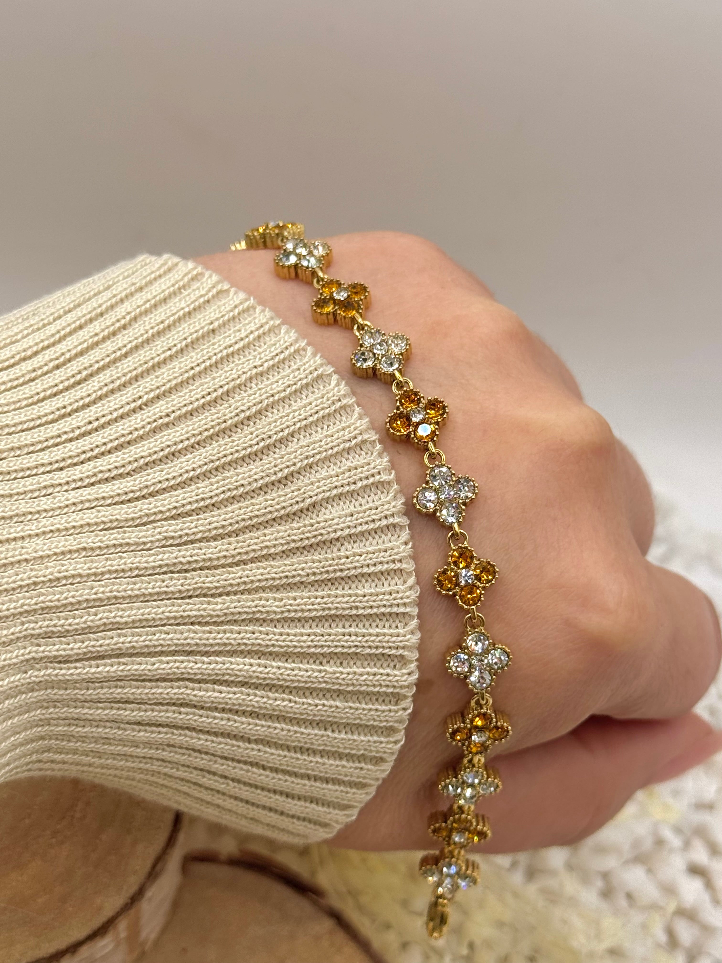AURORE bracelet orange et clair