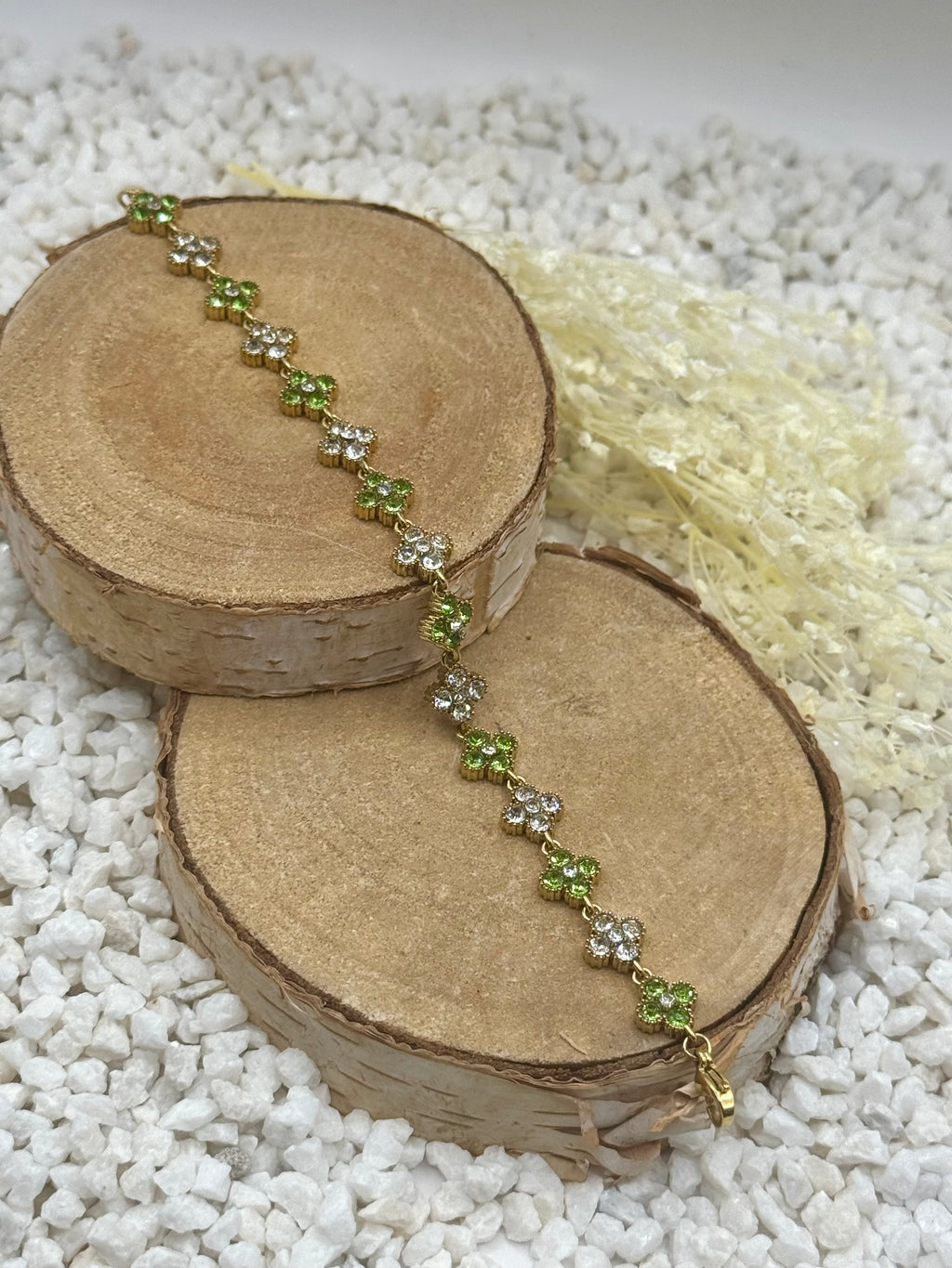 AURORE bracelet vert et clair