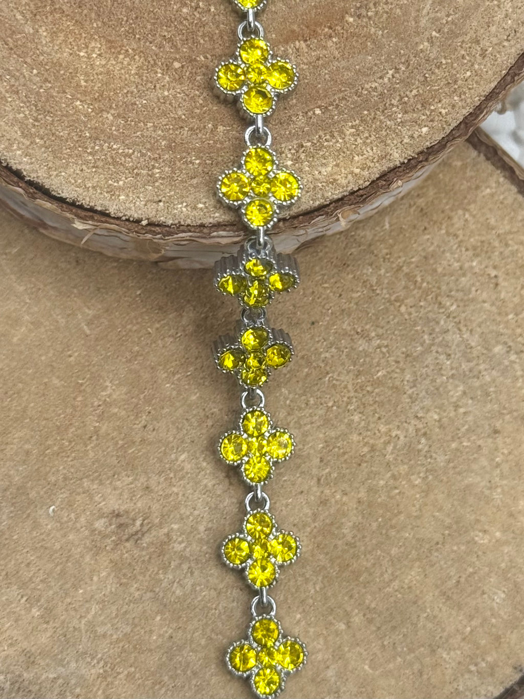 AURORE bracelet jaune argenté