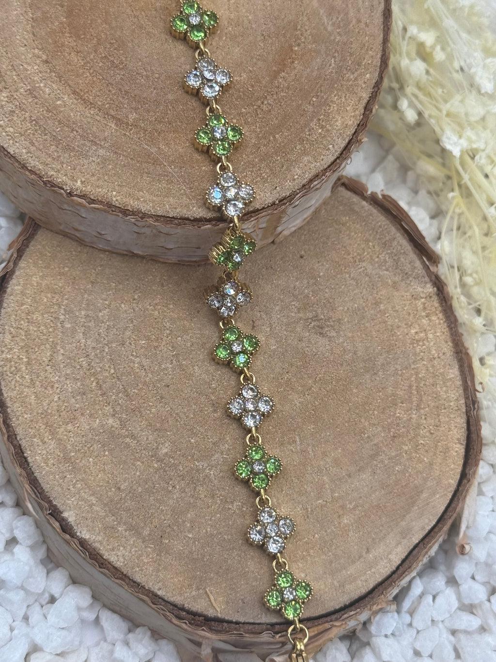 AURORE bracelet vert et clair