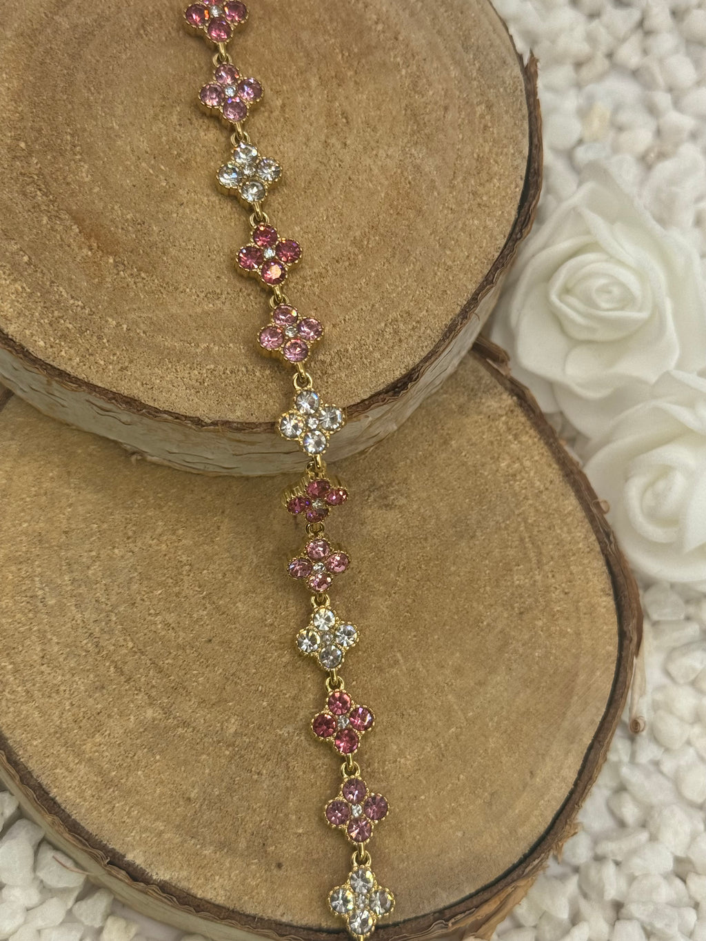 AURORE bracelet rose et claire doré