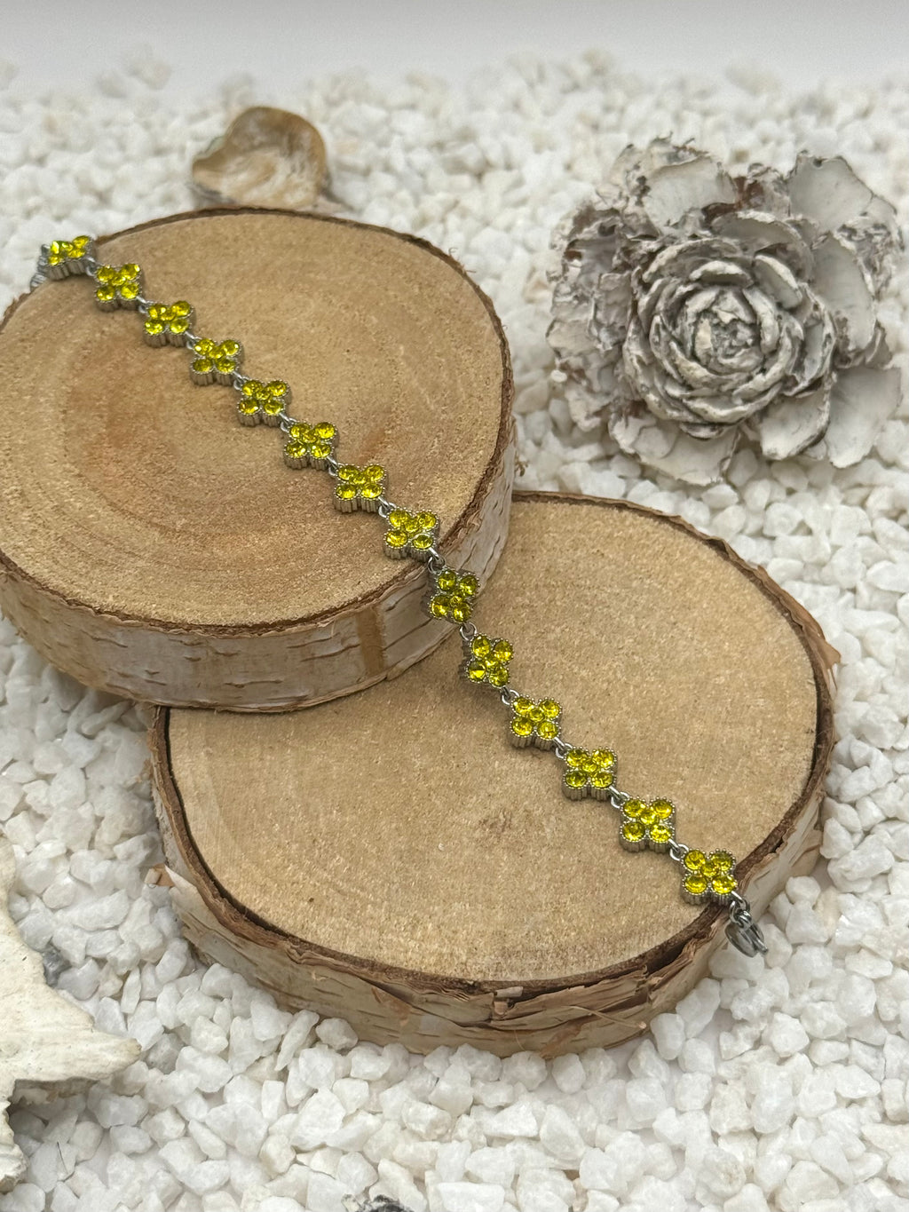AURORE bracelet jaune argenté