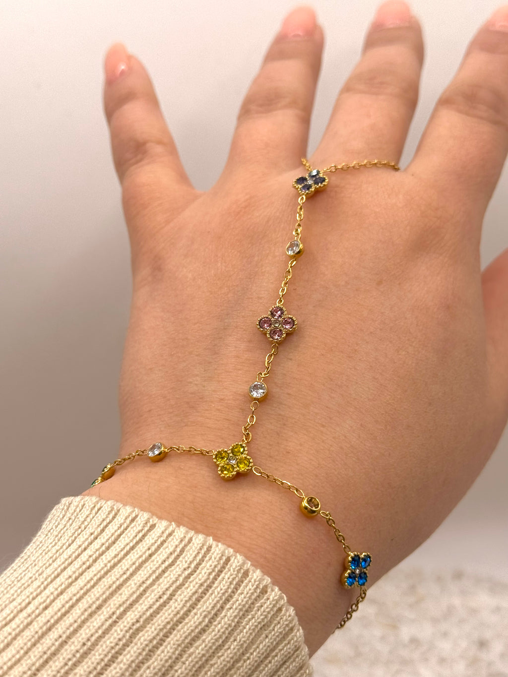 AURORE multicolore chaîne de main