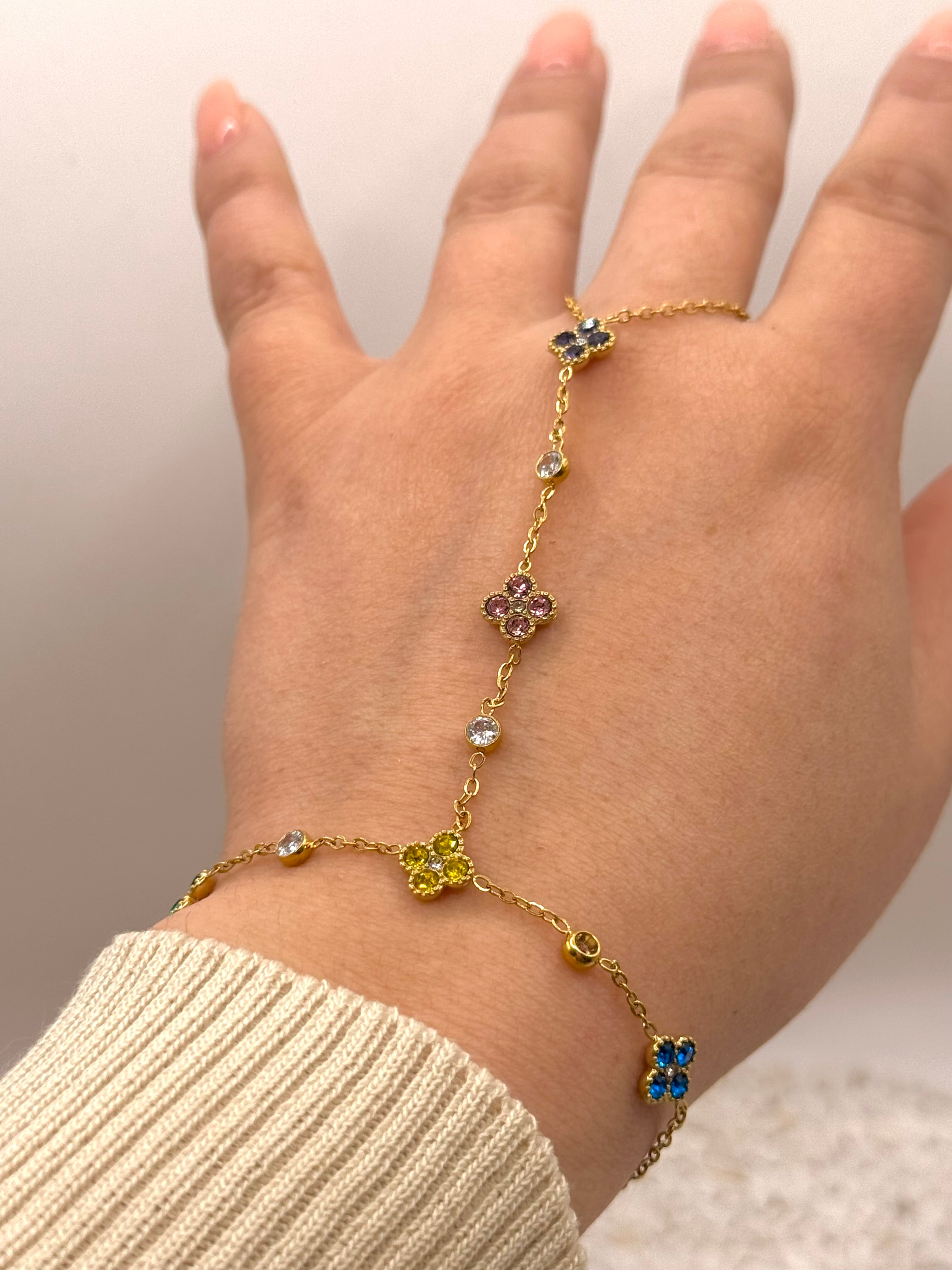AURORE multicolore chaîne de main
