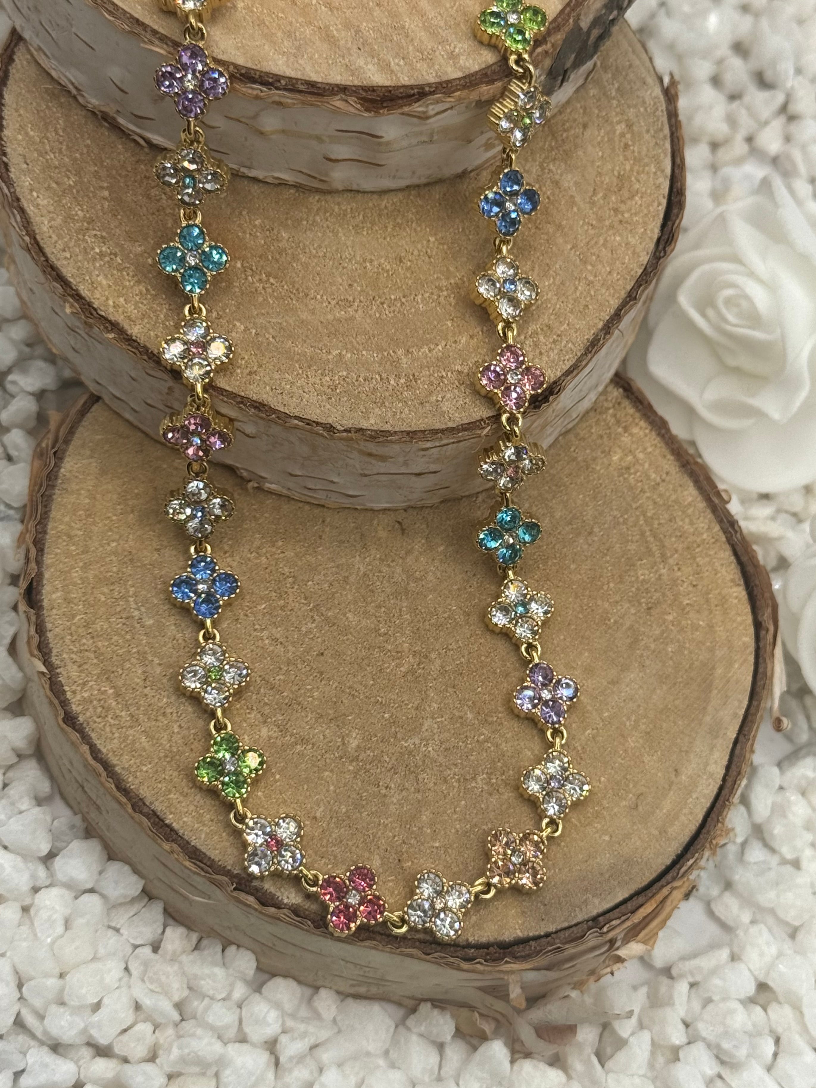 AURORE collier doré multicolore 5
