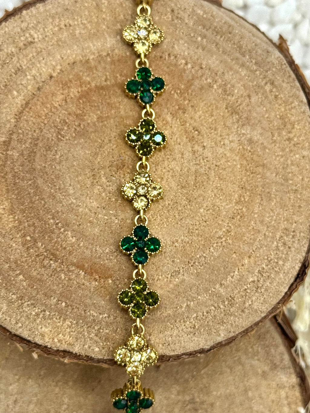 AURORE bracelet vert automne