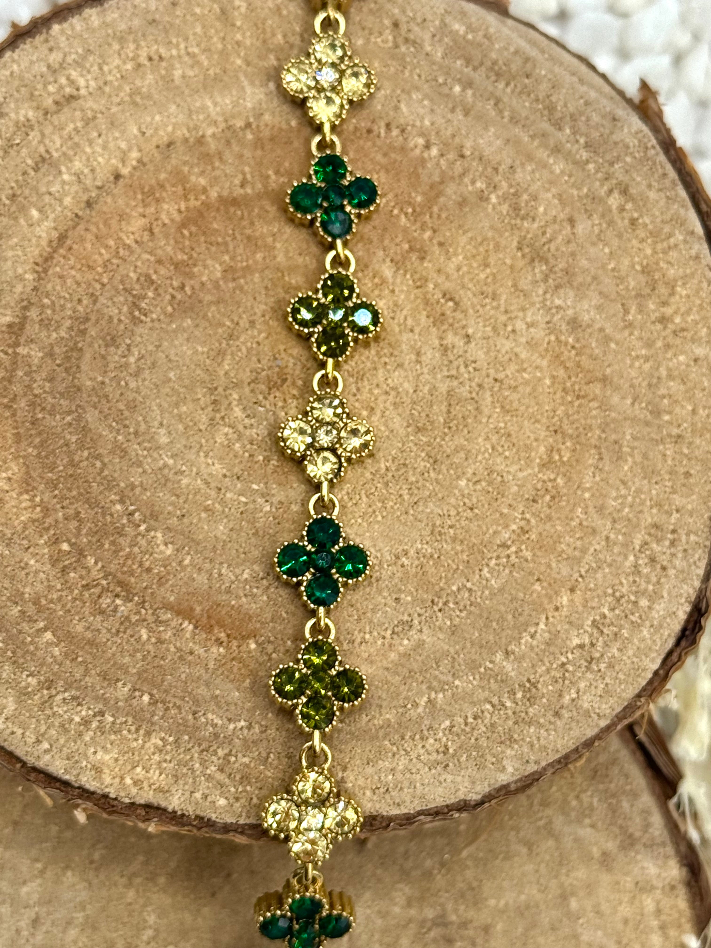 AURORE bracelet vert automne