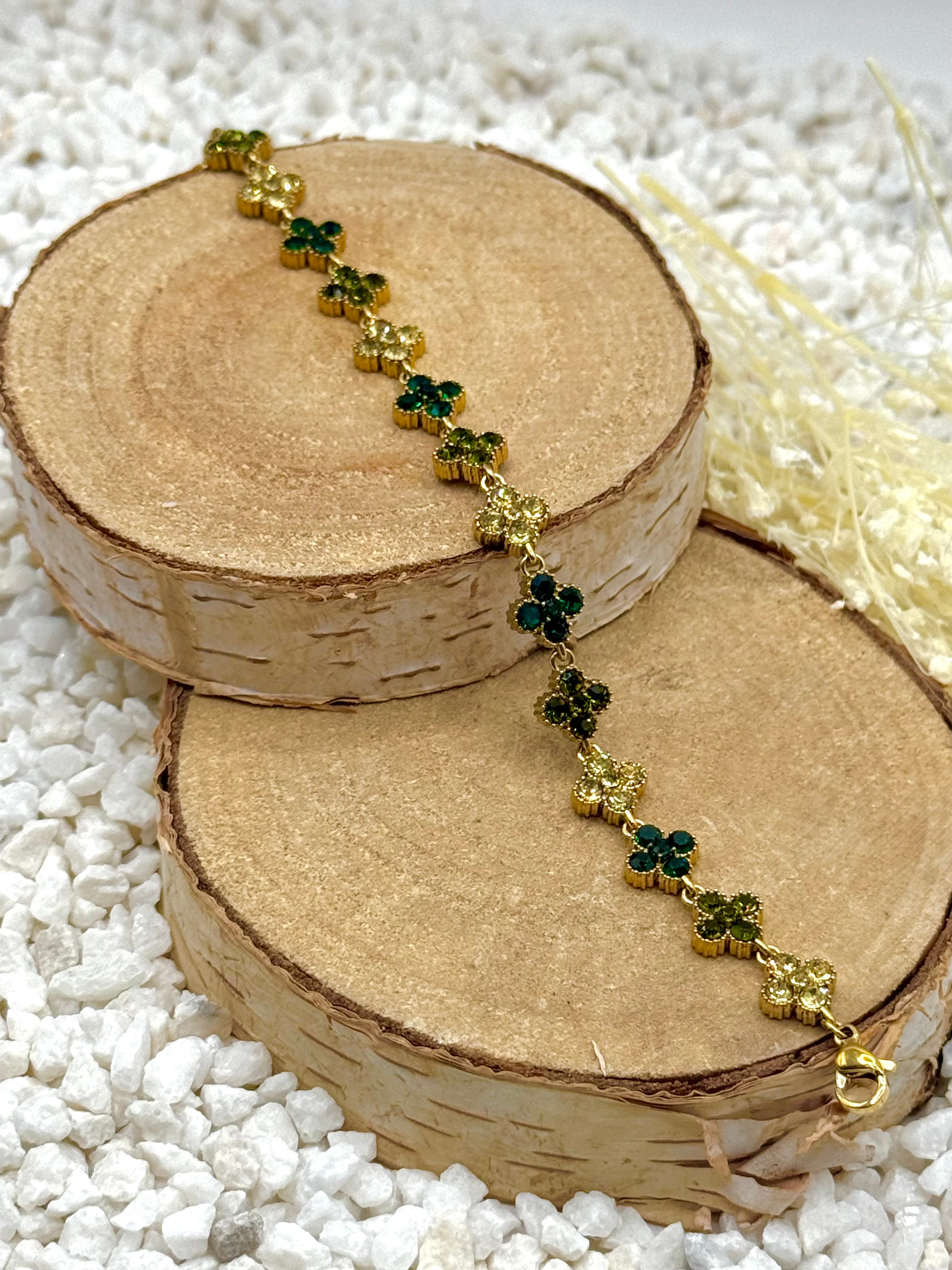 AURORE bracelet vert automne