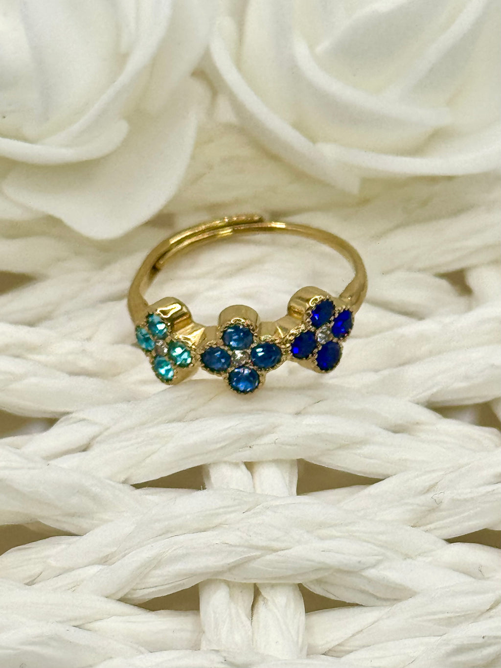 AURORE bague bleu