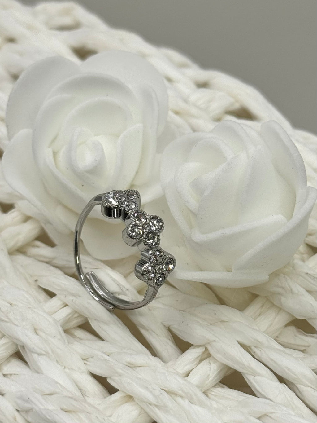 AURORE bague argentée clair
