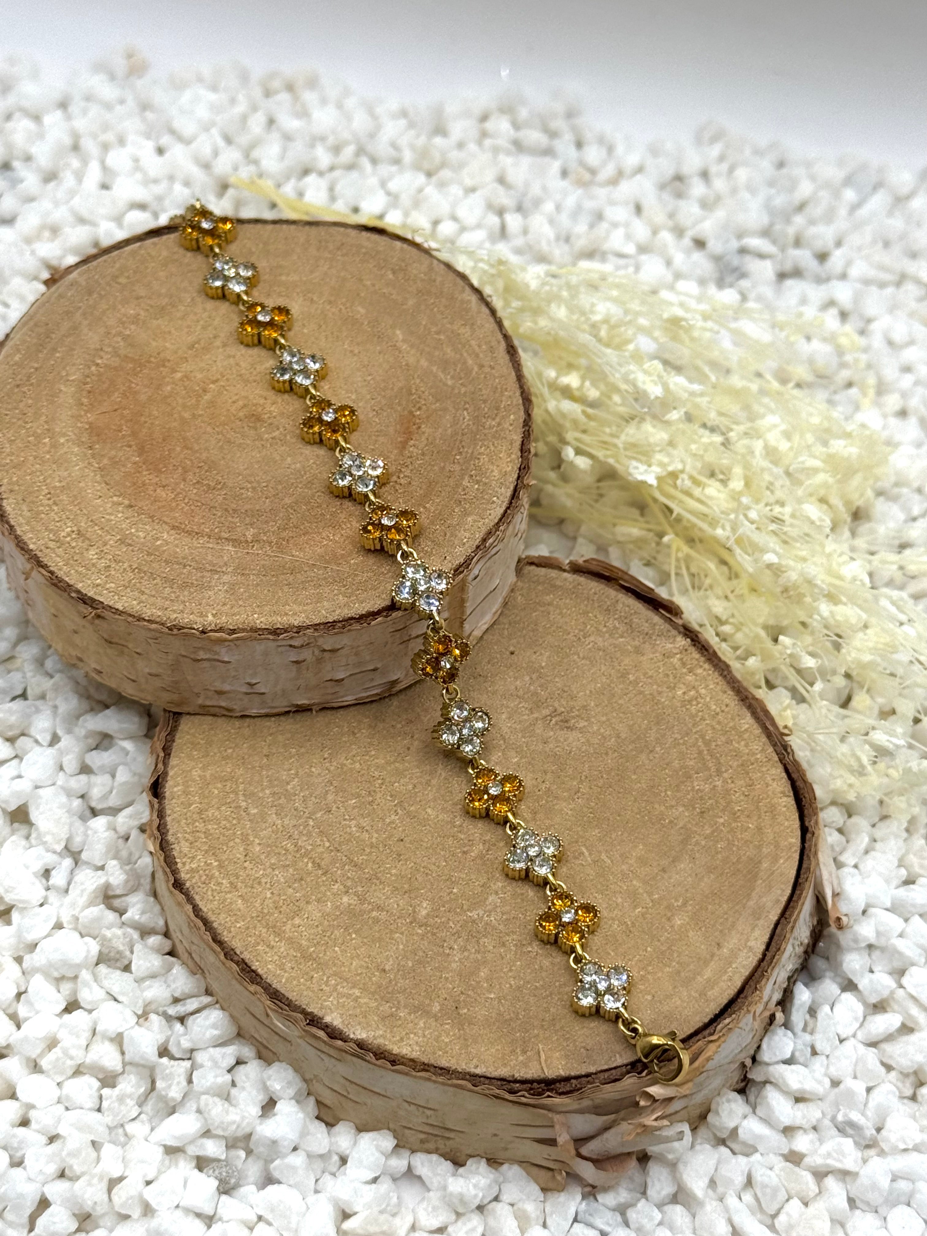 AURORE bracelet orange et clair