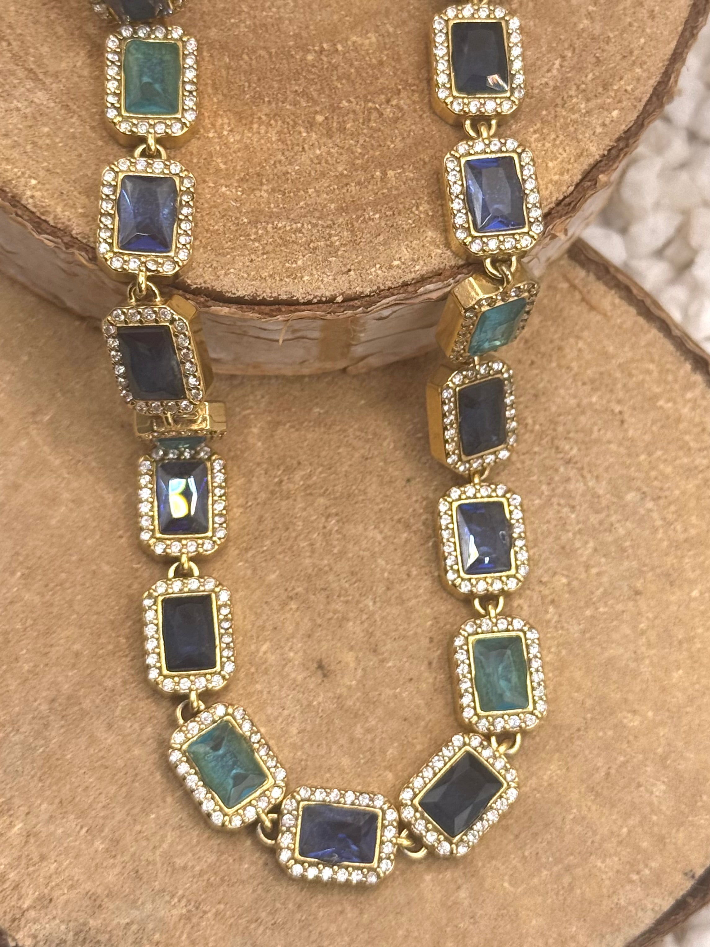 MOÏRA collier bleu