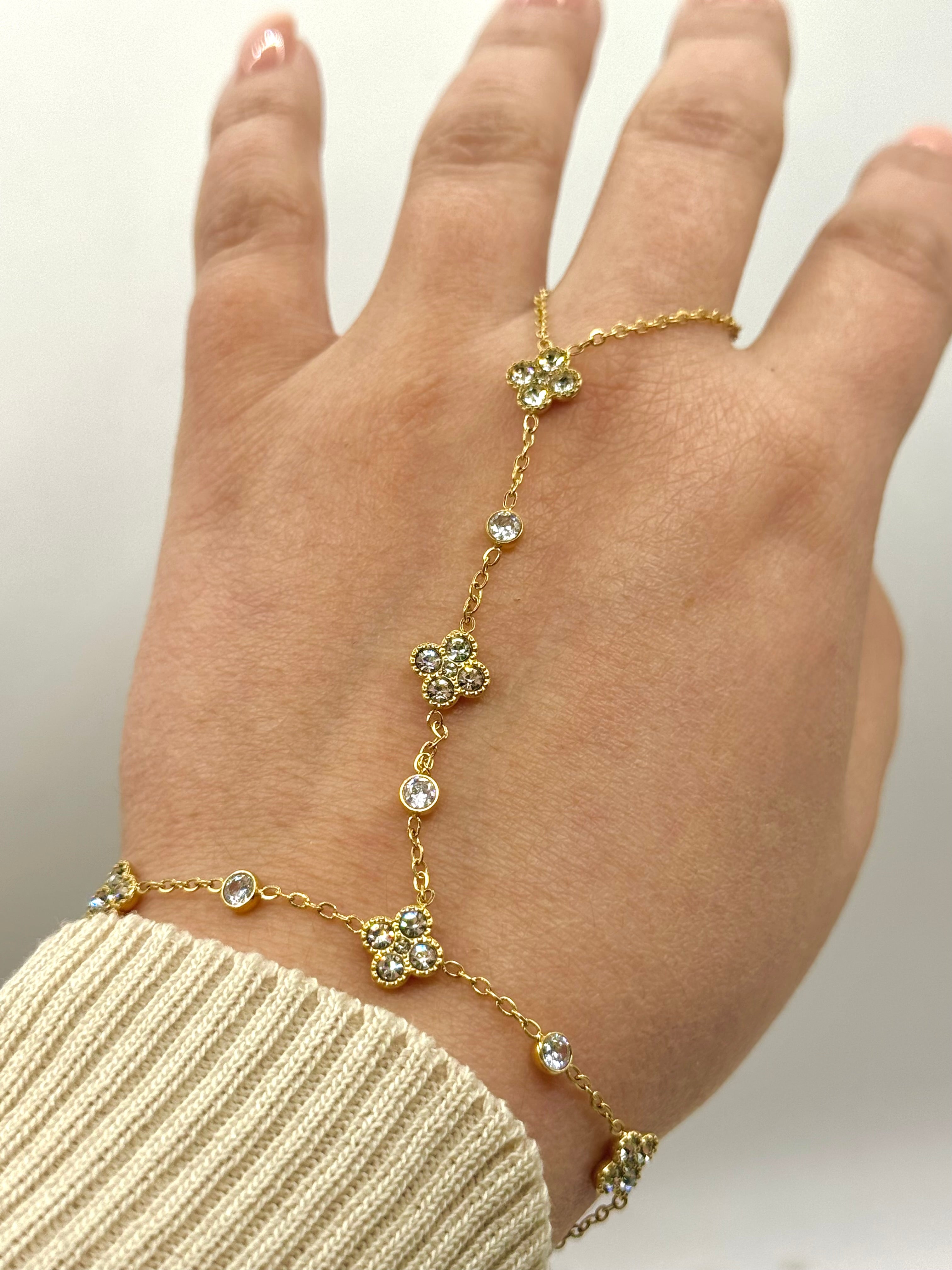 AURORE clair chaîne de main