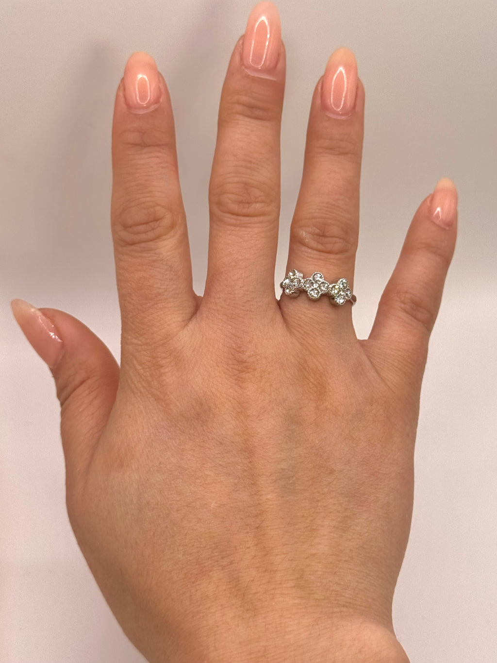 AURORE bague argentée clair