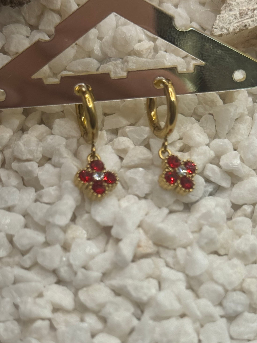 AURORE mini créole rouge