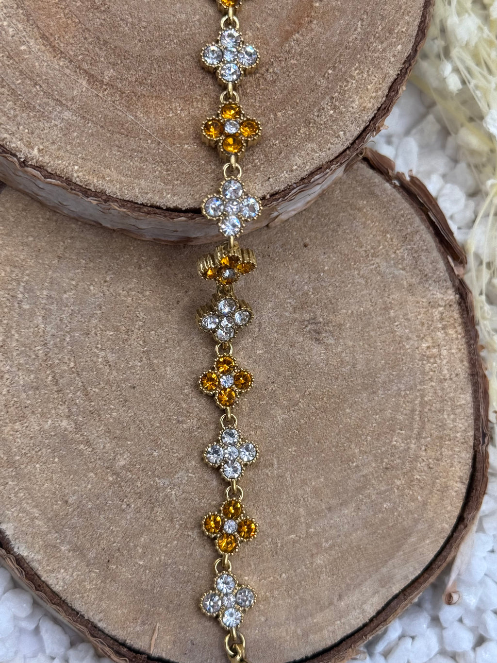 AURORE bracelet orange et clair