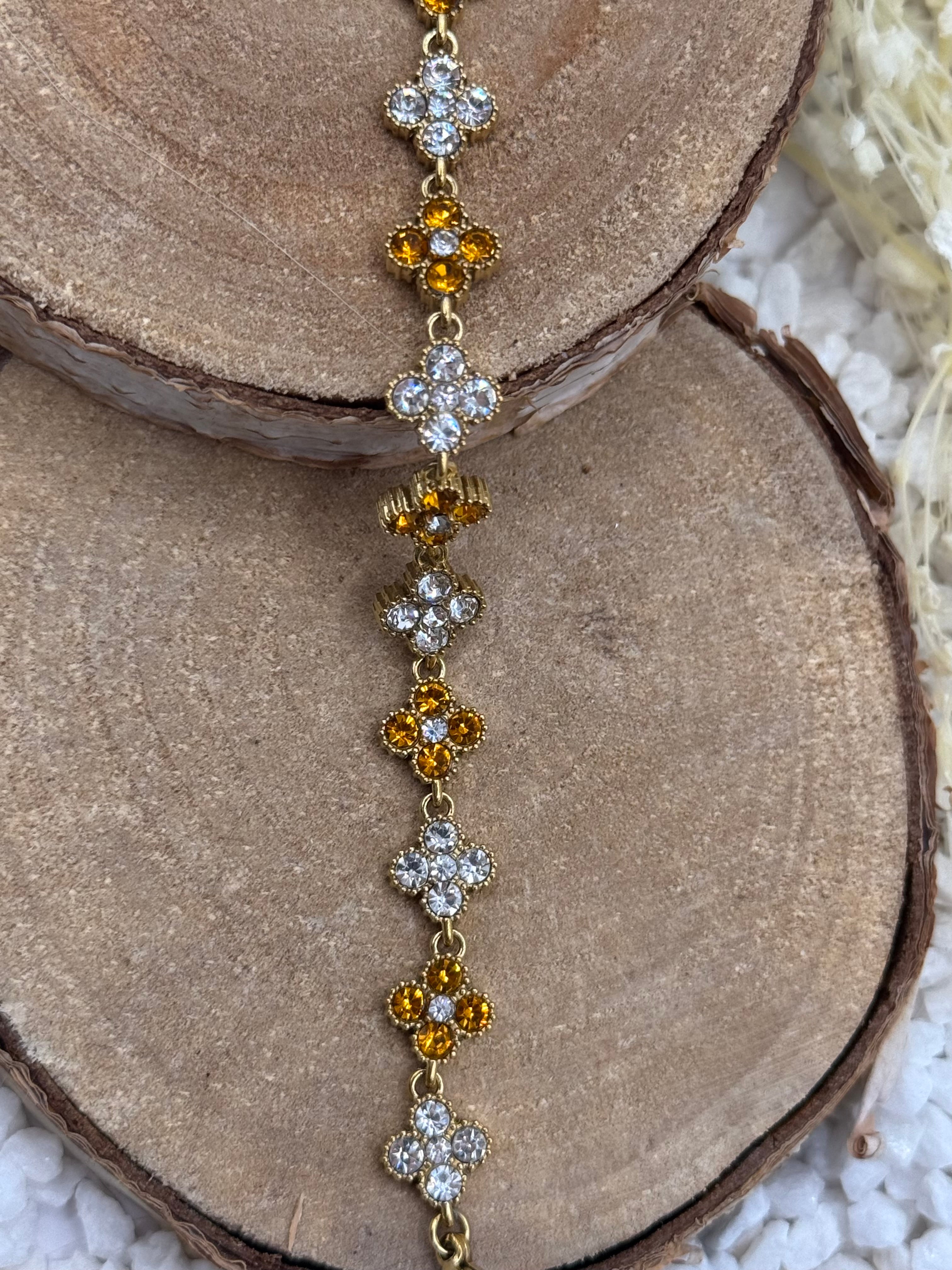 AURORE bracelet orange et clair