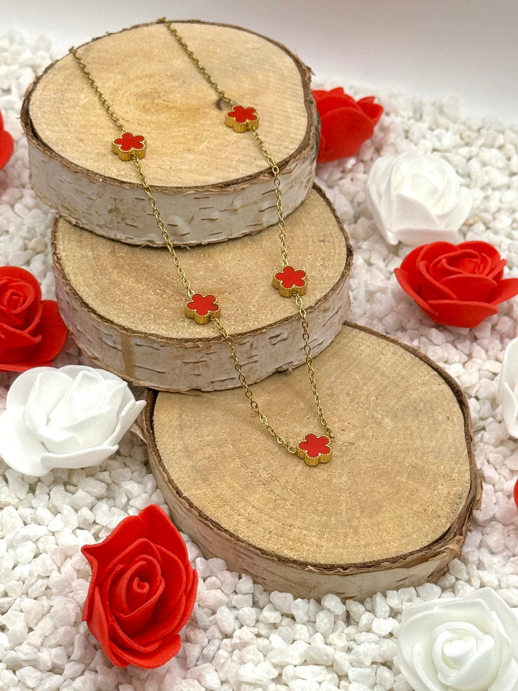 ABBY mini collier rouge