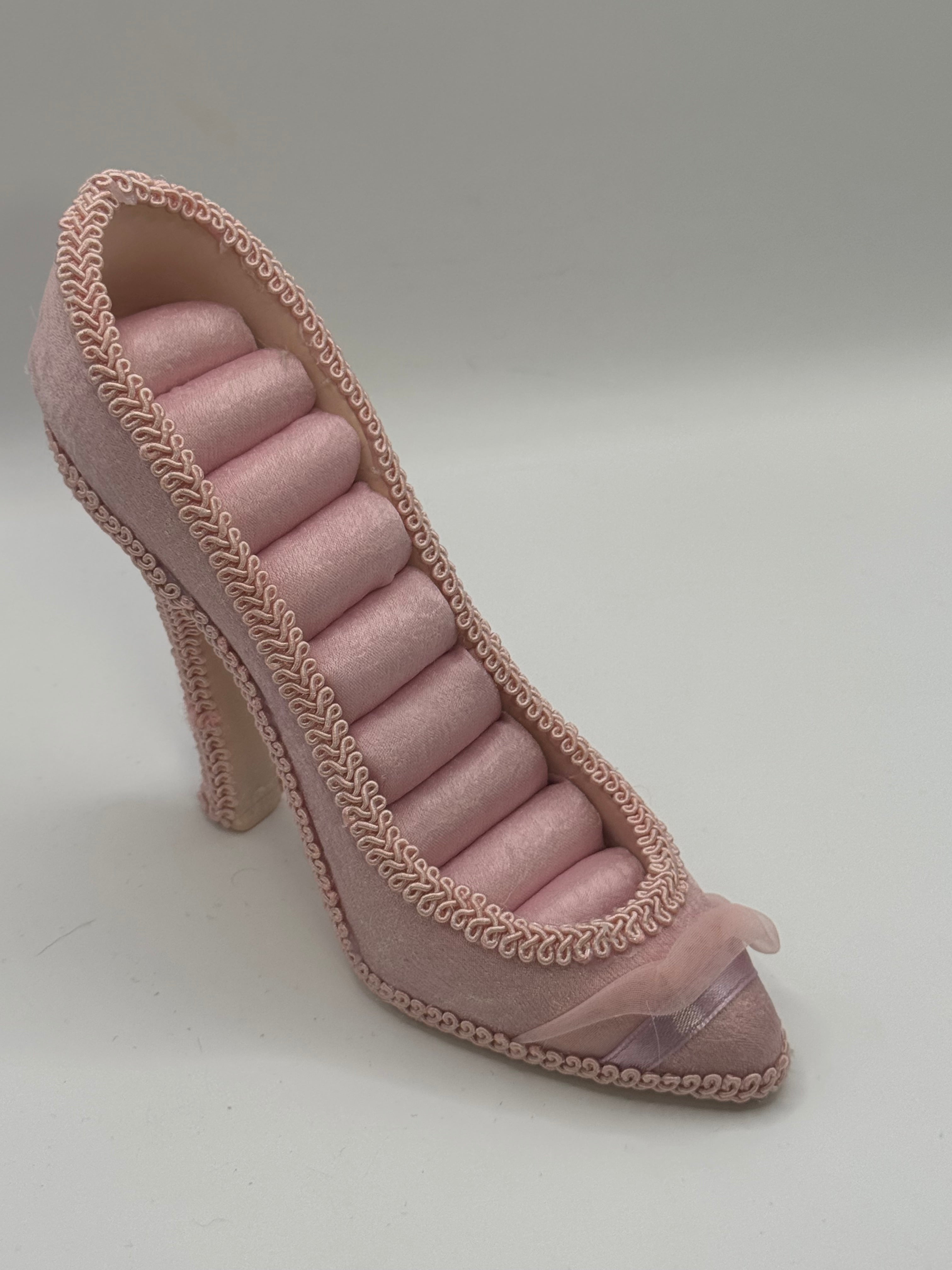 Chaussure porte bagues rose
