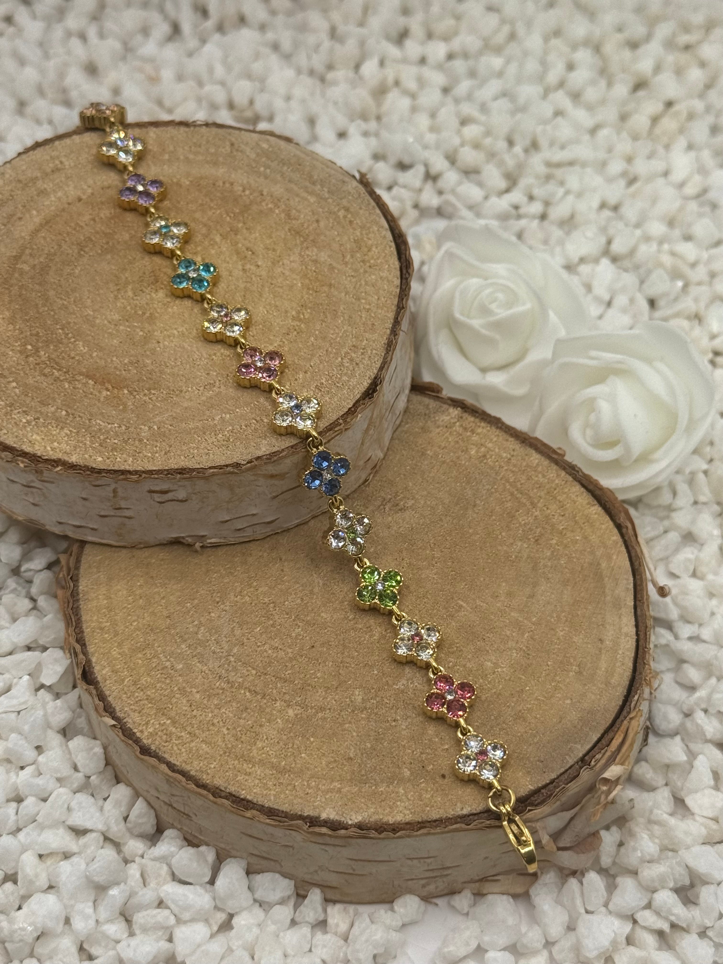 AURORE bracelet multicolore 5 doré