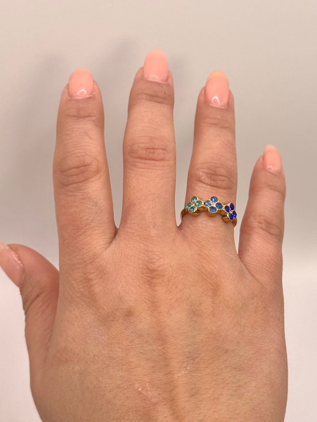 AURORE bague bleu