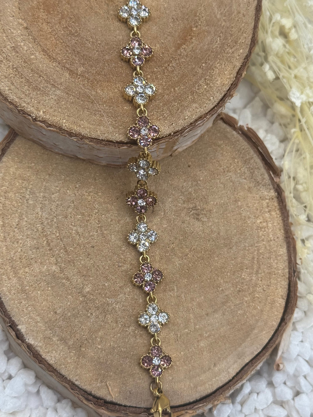 AURORE bracelet pourpre et clair