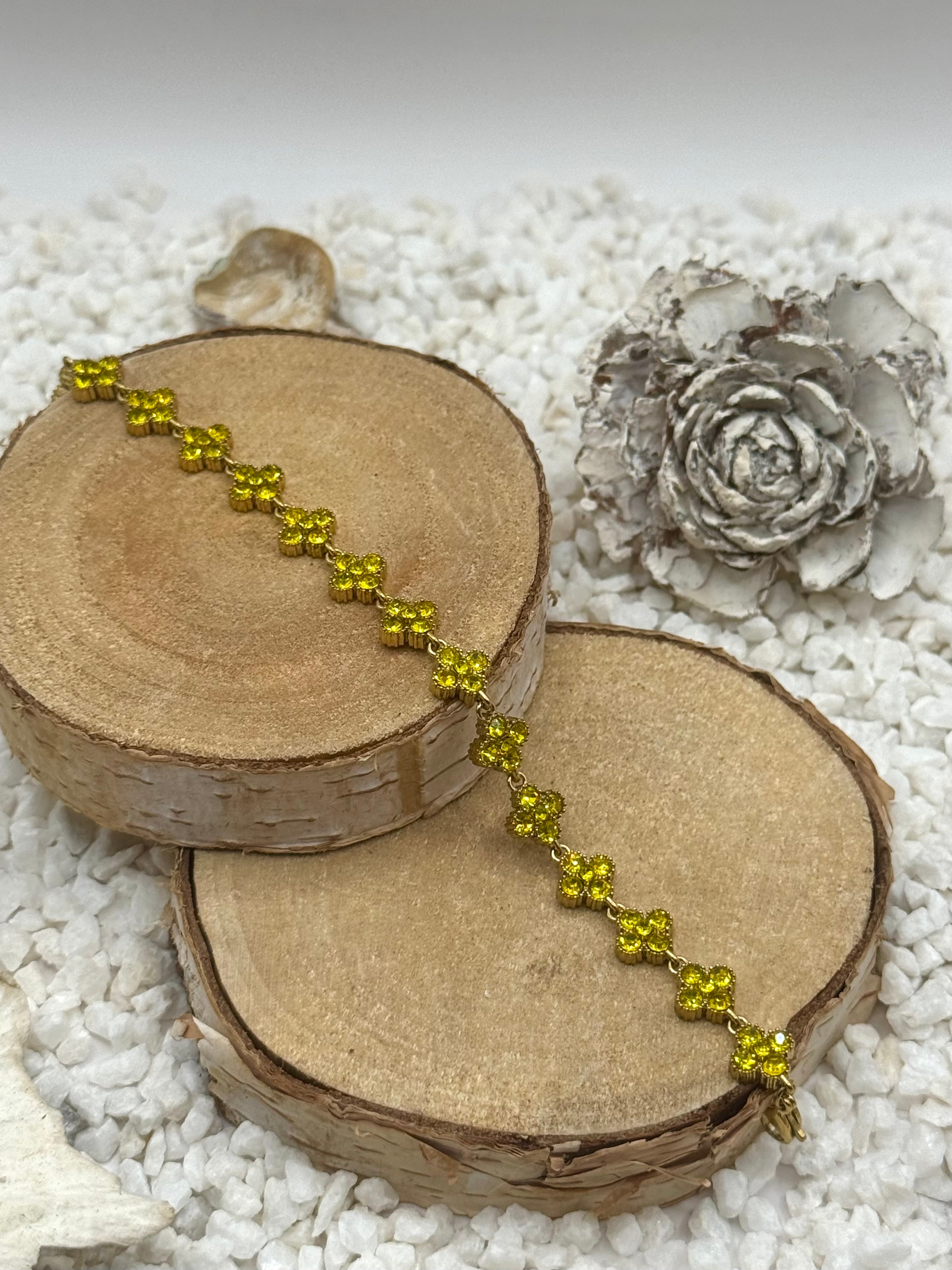 AURORE bracelet jaune doré
